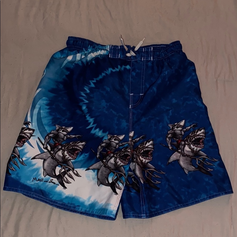 Shark design swimming trunks